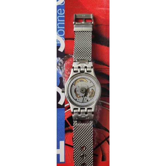 Swatch Watch SISTEM MECHE YIS418M 2018 Sistem51 Irony New In Box Milanese Band - Picture 7 of 14